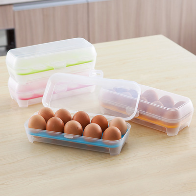Refrigerator egg carton food preservation box egg tray kitchen plastic box egg storage box