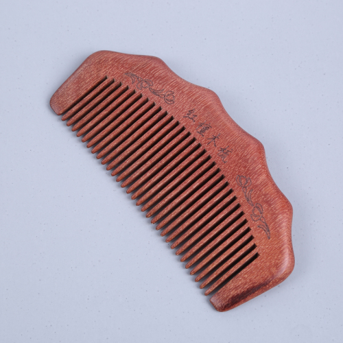 Red Sandalwood Home Hair Curling Anti-Static Anti-Hair Loss Wooden Comb Cute Portable Mini Massage Small Head Wooden Comb for Women