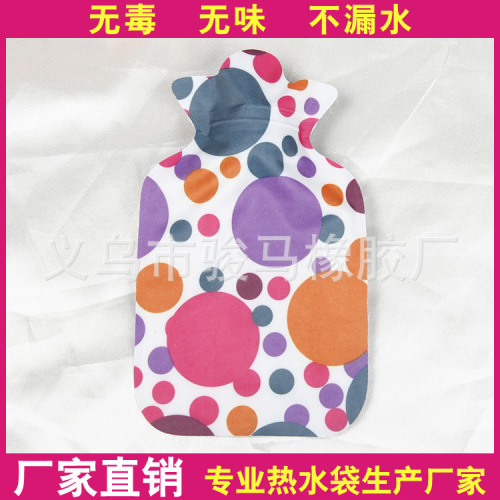 [Hot Water Bag Factory Wholesale] Flower Cloth Warm Water Bag Children Hand Warmer PVC Hot Water Flushing Hot Water Bag