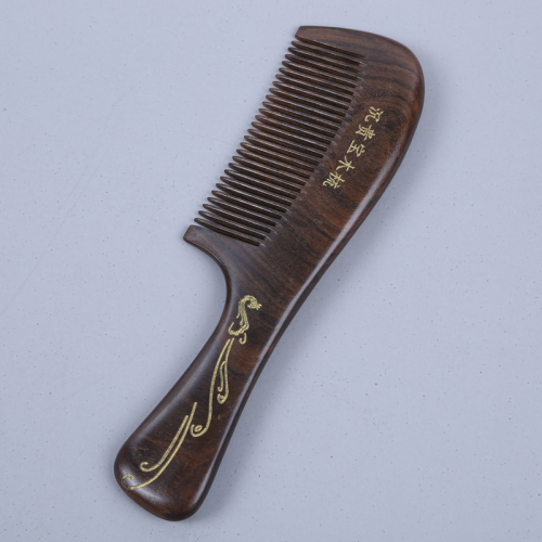 anti-static massage wooden comb anti-hair loss comb thickened whole material customized wooden comb