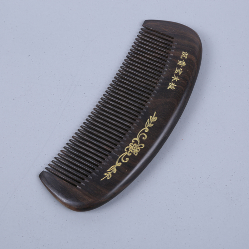 Chacate Preto Wood Material Anti-Static Massage Wooden Comb Anti-Hair Loss Comb Thickened Whole Material Customized Wooden Comb