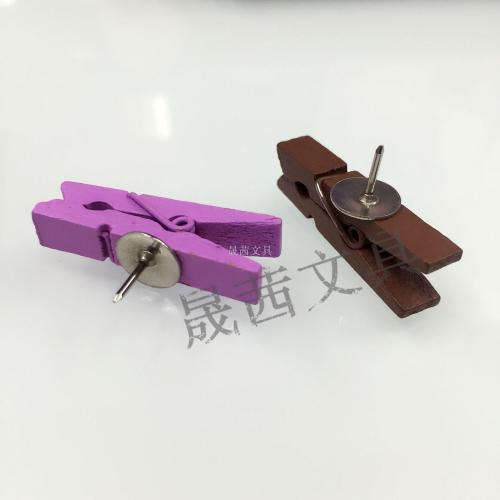 wood nail clip color wood clothes clip gear nail