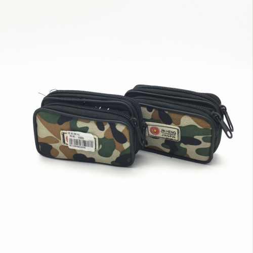 Sunshine Department Store Camouflage Waist Bag Portable Zipper Pouch Wallet leisure Outdoor Double-Layer Pouch 