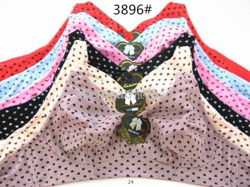 thin big cow bra without steel ring two breasted breathable cotton bra large size foreign trade bra