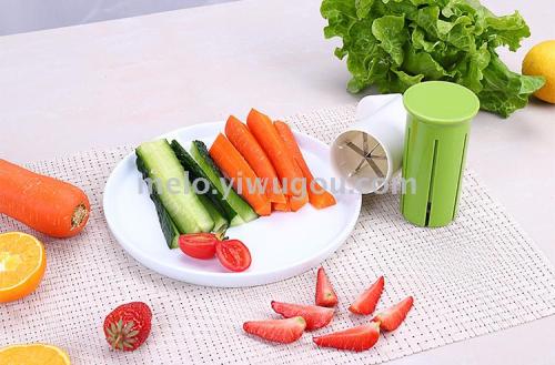 The Quarter Cutter Kitchen Fruit-Cuttng Device Cucumber Carrot Strip Cutter Fruit and Vegetable Splitter