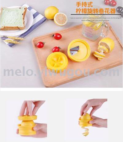 Lemon-Aid Citrus Spiralizer Hand Held Lemon Rotating Roll
