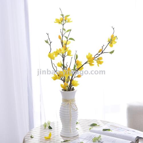 10-inch 25cm high school low temperature ceramic electroplating vase medium temperature flower arrangement flower accessories， roman column
