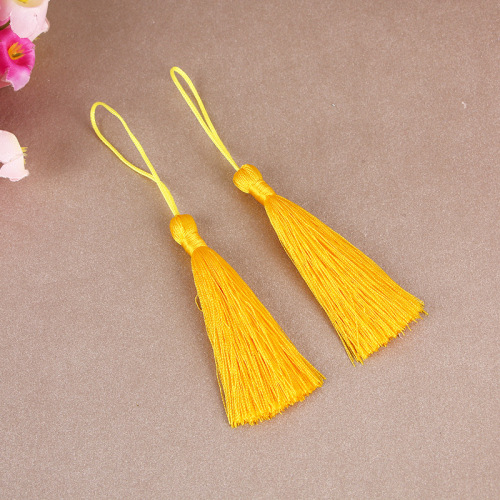 manufacturers hot batch chinese knot tassel rayon boutique gift box hanging spike rayon small tassels can be customized with samples