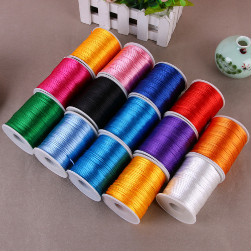 no. 7 braided polyester chinese knot wire diy accessories material clothing accessories factory direct sales