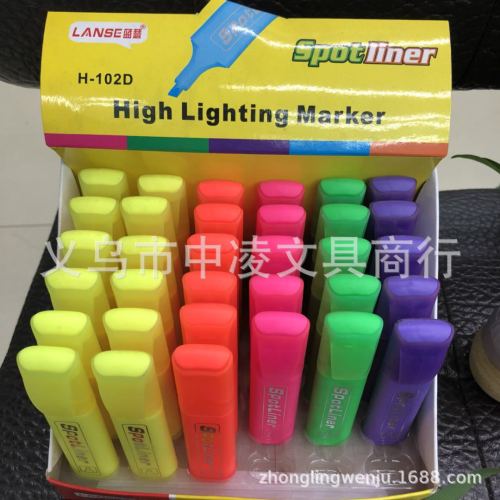 xieli fluorescent pen spotliner durable xl-102