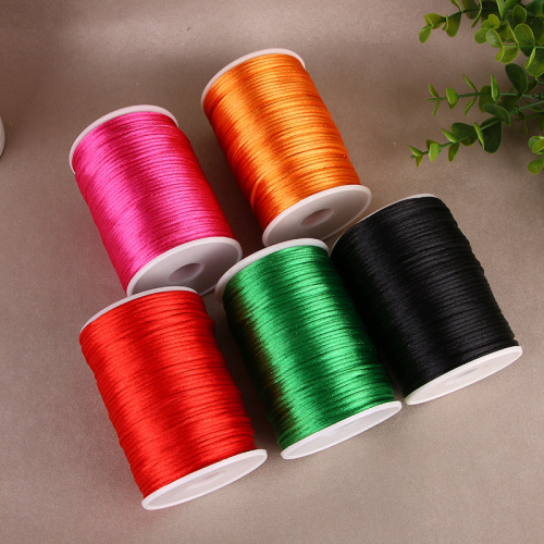 Korean Line South Korean Silk DIY Handmade Braided Rope Jade Thread Line 5 Chinese Knot String Slippers Woven Material