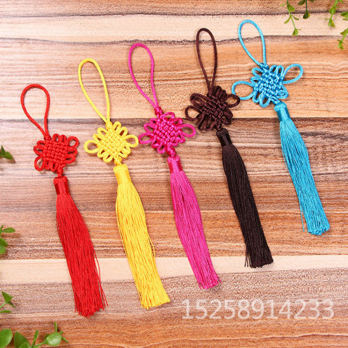 Popular Handmade DIY Chinese Knot Tassel Tassel Bookmark Pillow Hanging Ear Curtain Tassel Clothing Accessories Wholesale