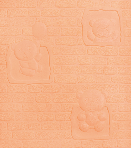 PET Foam Wall Decoration Sticker Cute Bear 3D Three-Dimensional Stickers Moisture-Proof Mildew-Proof Sound-Absorbing Insulation Wallpaper