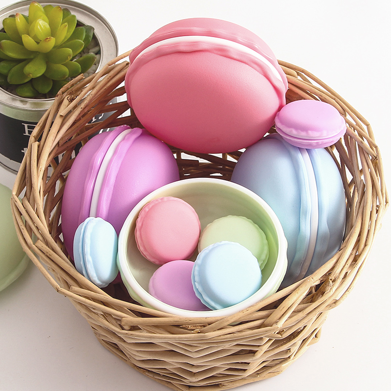 大号马卡龙随身杂物饰品收纳盒小物件戒指耳环耳钉盒子首饰盒