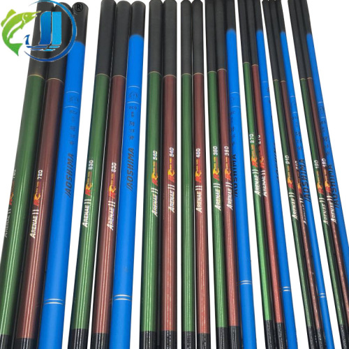 new fiberglass hand rod fishing continuously outdoor fishing stream rod short section fishing rod 1.8 m-7.2m