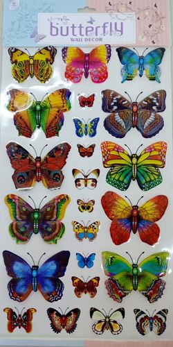 3D Butterfly Stickers Indoor Decorative Sticker Layer Stickers Color Butterfly Stickers