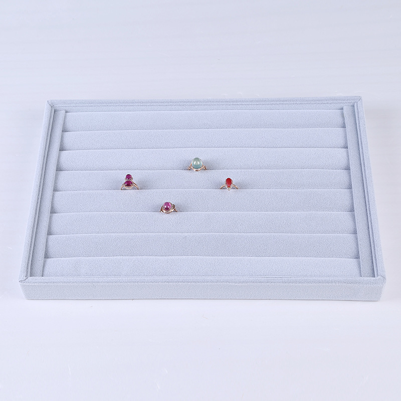 厂家促销首饰展示架 分线格子绒布戒指展示架耳钉吊坠托盘可定做