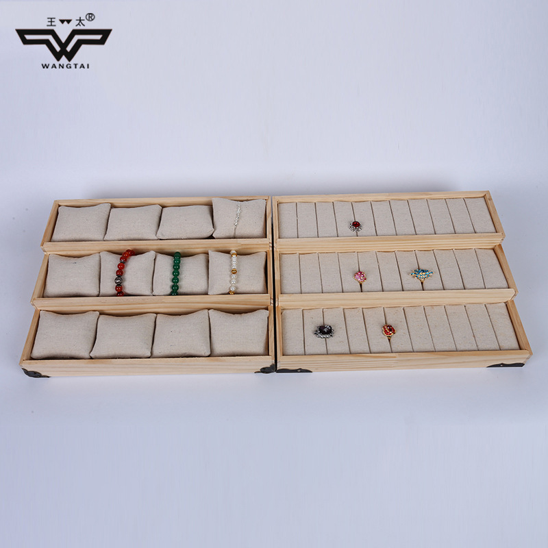 王太饰品包装厂家生产戒指手镯展示盒 柜台摆放盒饰品展示架批发