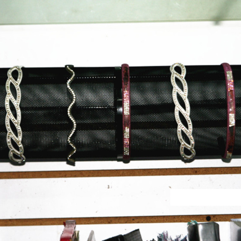 义乌王太铁制黑漆发窟展示架 墙挂展示架 头饰展示道具