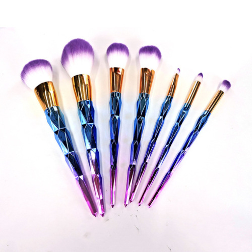 new 7 colorful makeup brush spiral color makeup brush 7 colorful makeup brushes beauty tools