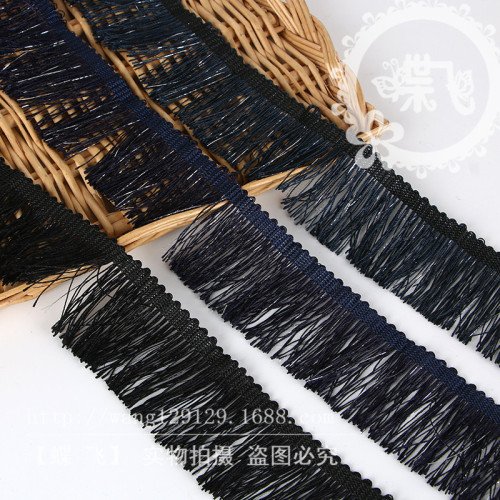 Spot Colorful Gold and Silver Silk Tassel lace Wool Fringe Lace DIY Clothing Curtain Lace Accessories Decorative Edge
