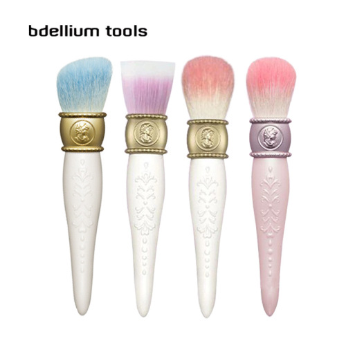factory direct sales beauty tools makeup brush paint handle noble embossed wool blush brush brush no lint
