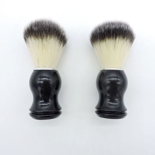 Soft Bristle Brush Nylon Bristle Plastic Handle Professional Men‘s Beard Brush Men‘s Facial Cleansing Beauty Tool Shaving Brush 
