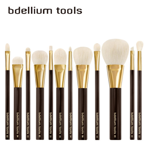 Factory Direct Sales Beauty Appliance TF Same Style 12 Wool Brush Suit Makeup Brush Makeup Tools Foundation Eye Shadow Brush