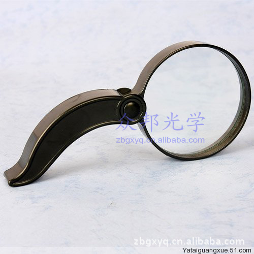 portable 50mm hd reading magnifier handheld magnifier crank magnifier factory wholesale