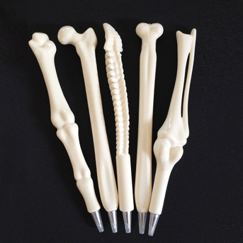 Factory Direct Sales Korean Creative New Exotic Office Supplies Student Prizes Realistic Bone Shape Ballpoint Pen