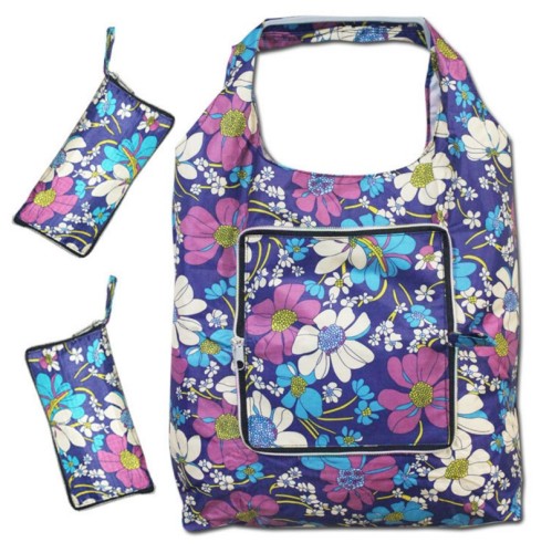 shopping bag zipper nylon folding bag storage hand shopping bag mother‘s bag