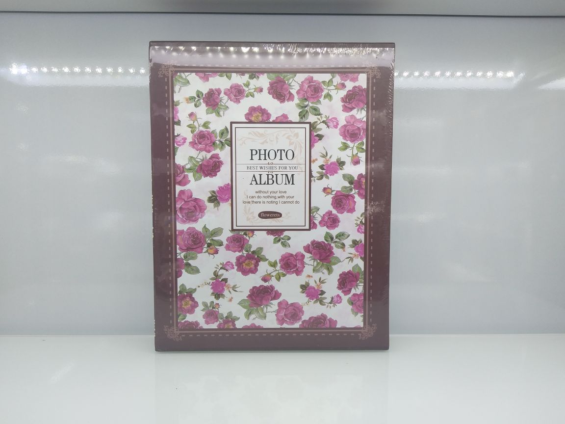 7寸花卉插页式盒装相册影集
7寸200张