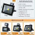 Solar power charging cast light lamp LED wall washer lamp is super bright 120W high-power red and blue flash lamp