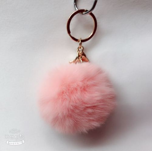 Plush Toy Plush Pendant Imitation Fake Rex Rabbit Fur Ball keychain Hair Ball Pendant