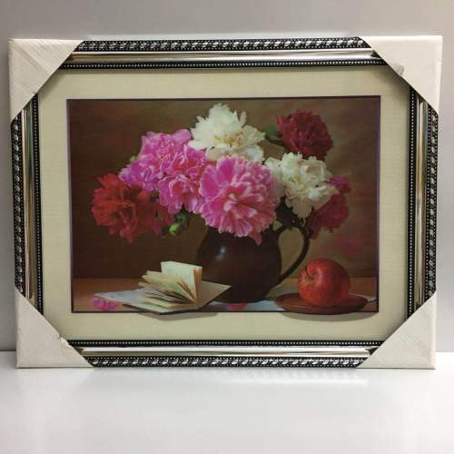 5D Ultra HD Stereo Painting Pet Stereo Painting Stickers 5D Handcrafted Painting 30*40 Flowers