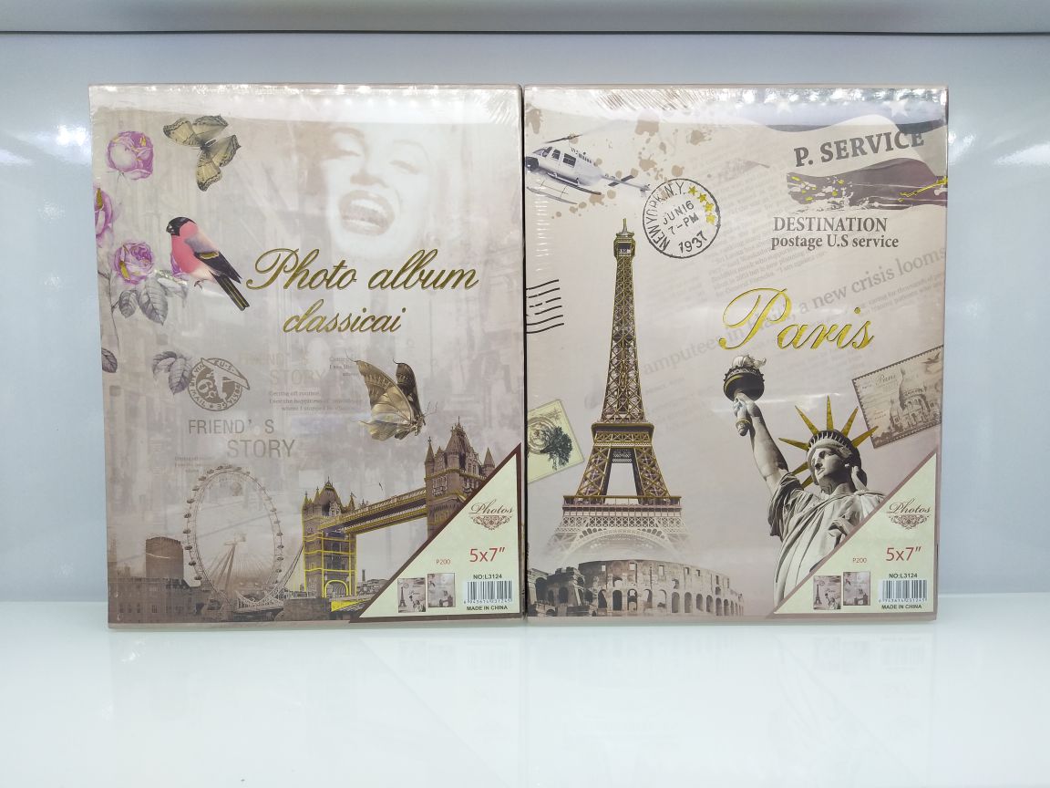 复古欧式着名建筑相册影集
7寸200张相册