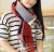 New Korean version of cashmere pure color large plaid scarf shawl dual purpose warm scarf
