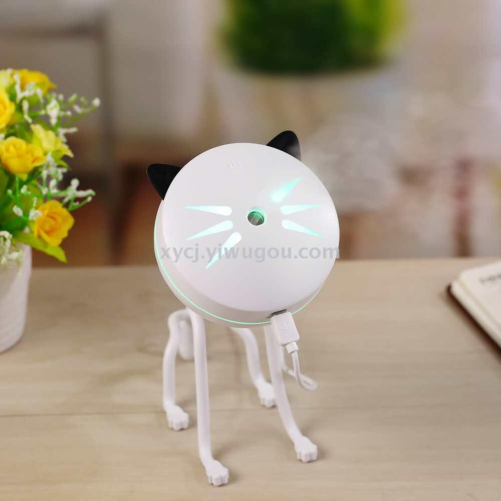 New creative and cute cartoon kitten humidifier, household ultrasonic atomization mini small USB humidifier pic 1