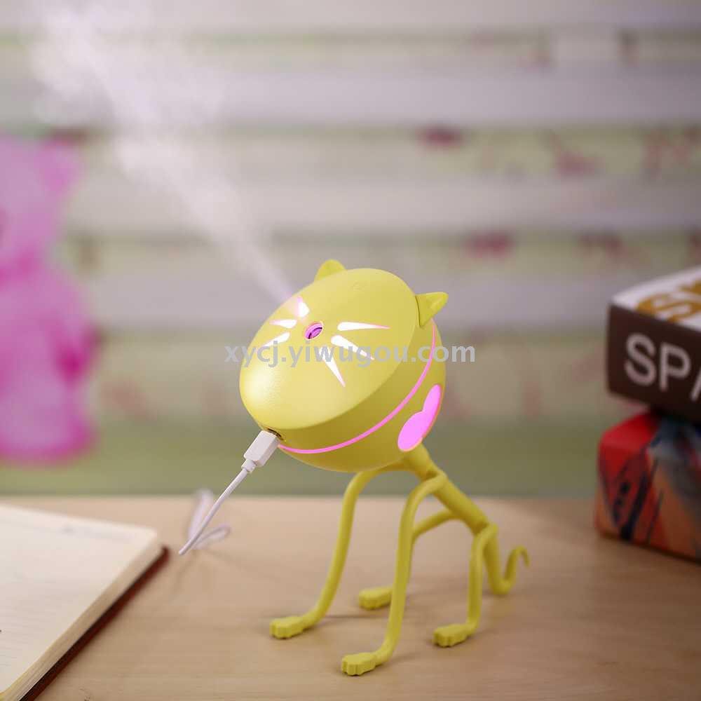 New creative and cute cartoon kitten humidifier, household ultrasonic atomization mini small USB humidifier pic 5