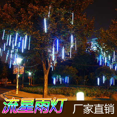 Led towns is suing tree towns colorful light tubes glow meteor waterproof holiday towns