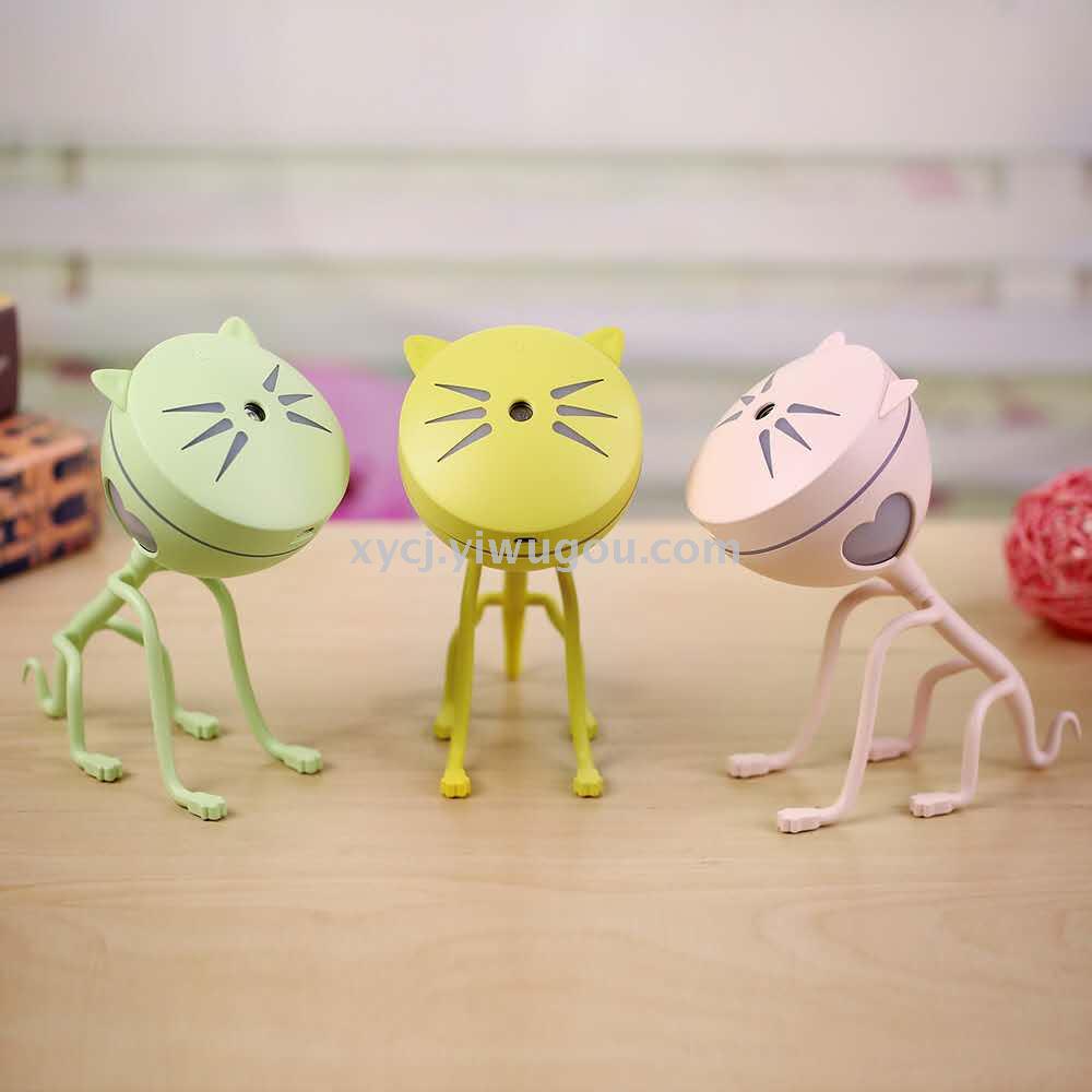 New creative and cute cartoon kitten humidifier, household ultrasonic atomization mini small USB humidifier pic 2