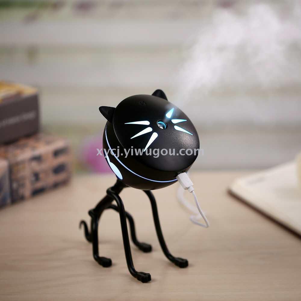 New creative and cute cartoon kitten humidifier, household ultrasonic atomization mini small USB humidifier pic 3