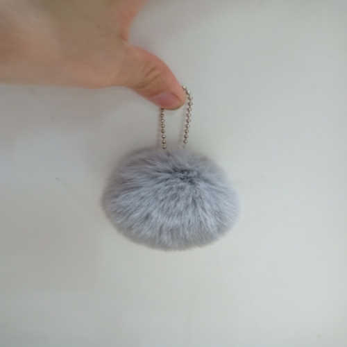 rex rabbit fur bead chain fur ball fox fur rabbit fur raccoon fur ball custom wholesale