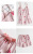 Spring, summer and autumn wechat business hot style strawberry cotton seven-piece PJS women's residence suit one hair 