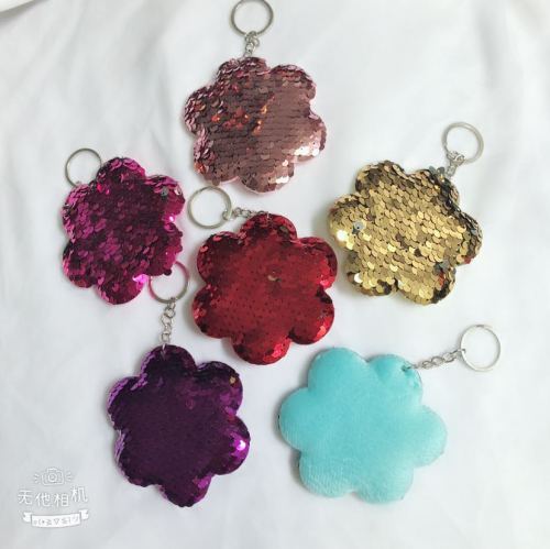 Plush Toy Pendant Single-Sided Sequin Pendant Ultrasonic Embossing Accessories Small Flower Sequin Pendant Twisted Egg Boxed