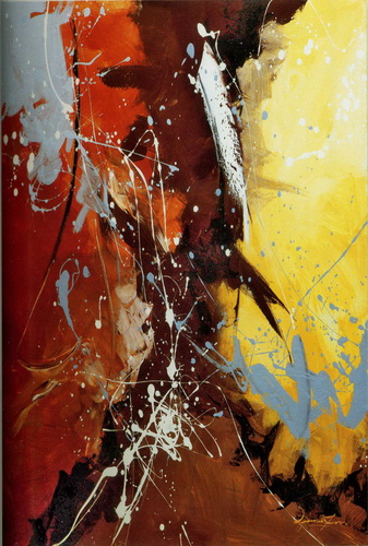 抽象油画，无框画装饰画