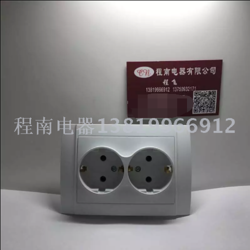 socket switch double european standard socket ceramic base socket songrui