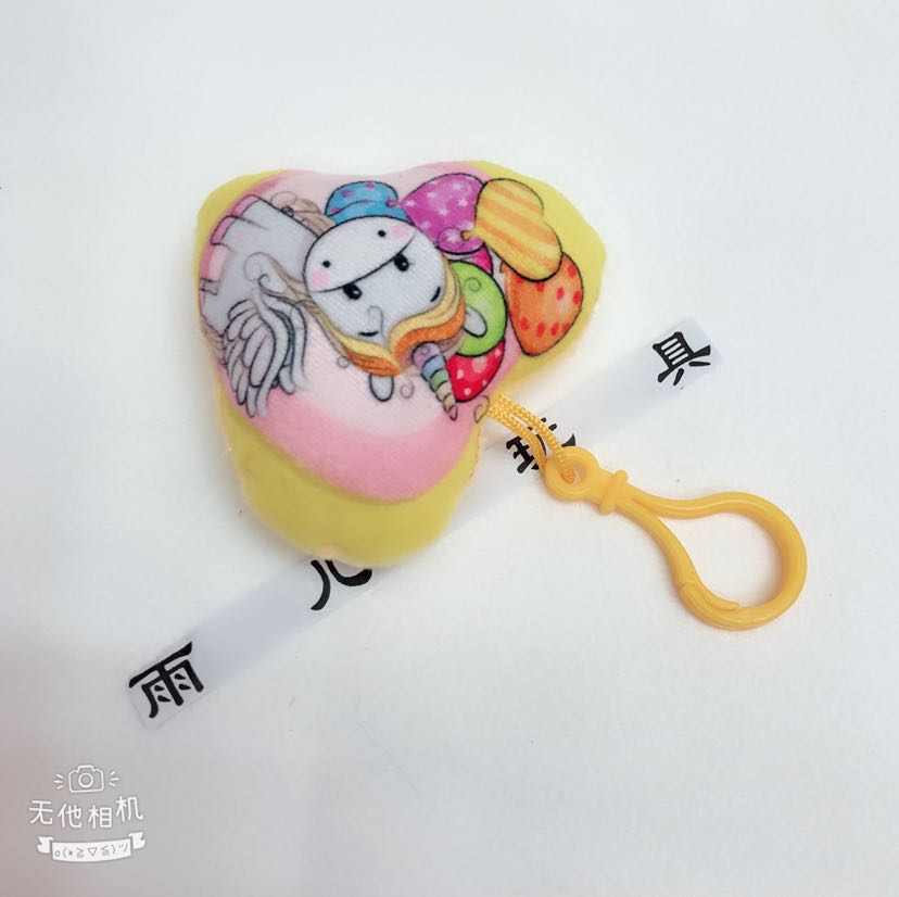 Plush pendant, unicorn pendant, keychain, heart-shaped unicorn printed pendant pic 5