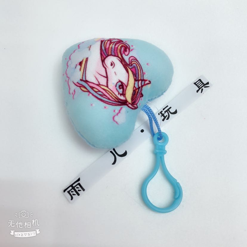 Plush pendant, unicorn pendant, keychain, heart-shaped unicorn printed pendant pic 6