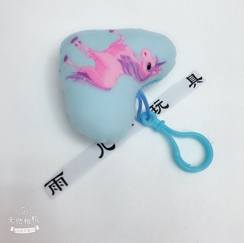 Plush pendant, unicorn pendant, keychain, heart-shaped unicorn printed pendant pic 8
